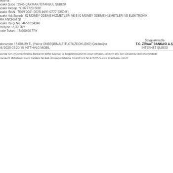 Hesabımdan Onaysız Para Transferi Yapıldı