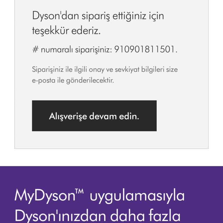 Dyson'dan Sipariş Ettim, Ne Ürün Var Ne Bilgilendirme!