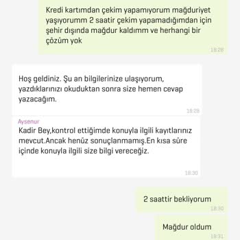 Enpara Kredi Kartı Teknik Sorunu Yüzünden Mağduriyet