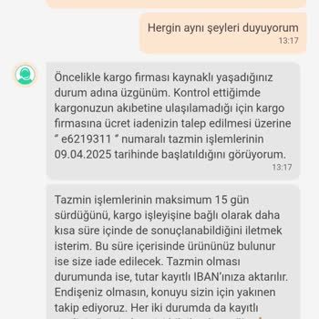 Siparişim Teslim Edilmedi Param Ve Ürünüm İade Edilmiyor