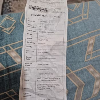 Saatin Garanti Süresinde Sürekli Su Geçirmesi Ve Geri Kalma Sorunları Çözülmüyor