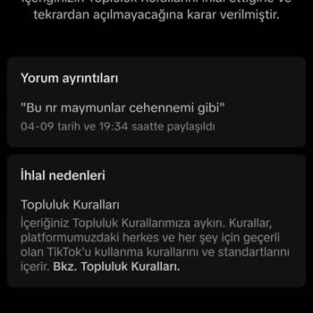 TikTok'ta Taraflı İhtar Ve Yetersiz Denetim Şikayeti