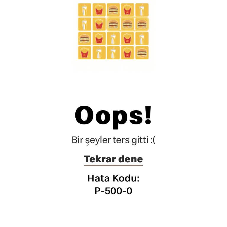Kazandığım Churros Ödülü Uygulamada Tanımlanmadı