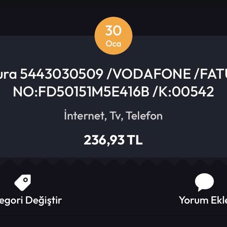 Vodafone Taahhüt Bitiminde Beklenmedik Yüksek Fatura ve Şeffaf Olmayan İndirim Uygulaması