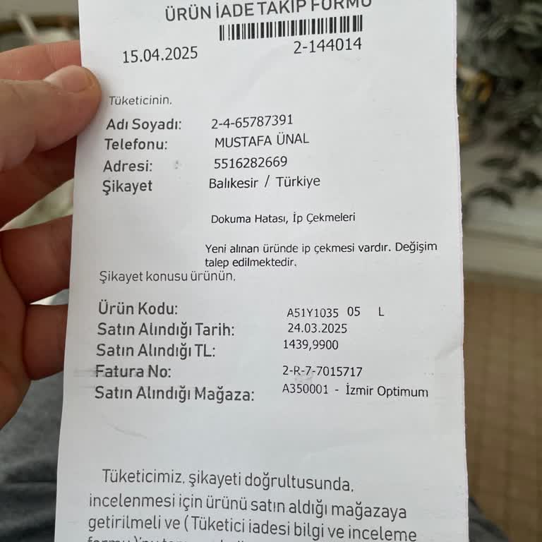 Avva'da T-Shirt Değişiminde Yaşanan Sorun Ve İade Reddi