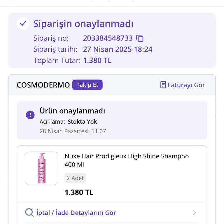 Stokta Olmayan Ürünü Satışa Sunmak Müşteriyi Mağdur Ediyor