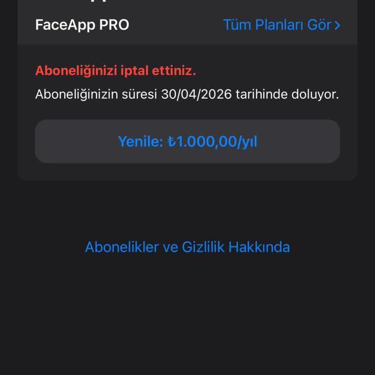 FaceApp Abonelik İadesi İçin Yanıt Bekleniyor