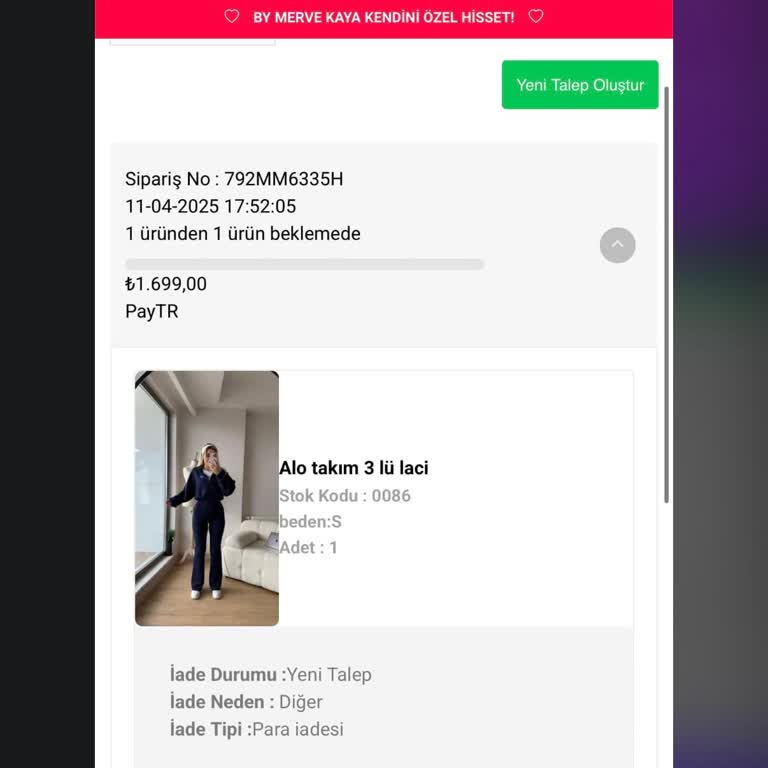 Geciken Sipariş Ve Yapılmayan İade Nedeniyle Mağduriyet