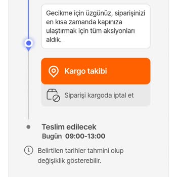 Randevu Saatinde Teslim Edilmeyen Sipariş Ve Yetersiz Bilgilendirme