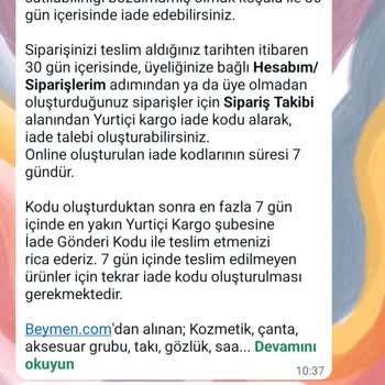 Beymen'den Hediye Kartı İadesinde Yaşanan İletişim Sorunları Ve Müşteri Mağduriyeti