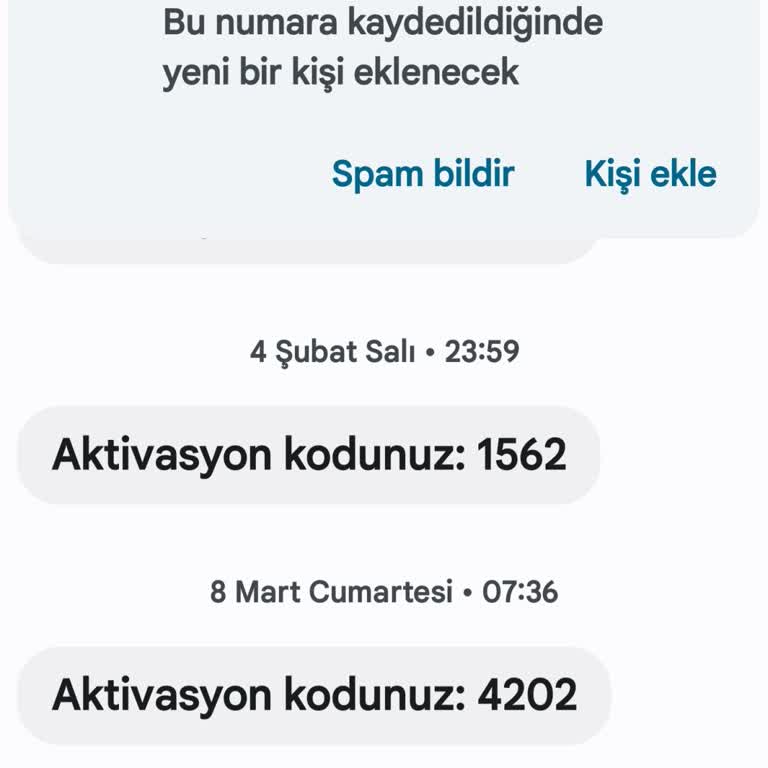Bilgim Dışında Telefon Numaram Kullanılarak Hesap Açılmaya Çalışıldı