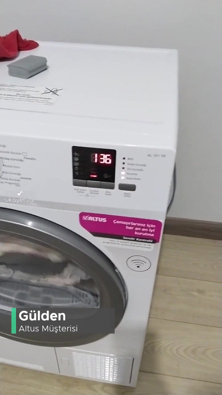 Altus Kurutma Makinesi Başlat Bekle Ve Su Haznesi Işığı Yanıp Sönüyor! videonun kapak resmi