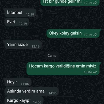 Siparişimde Numara Sorunu Ve Kargo Gecikmesi Yaşadım