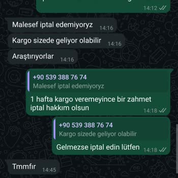 Siparişimde Numara Sorunu Ve Kargo Gecikmesi Yaşadım