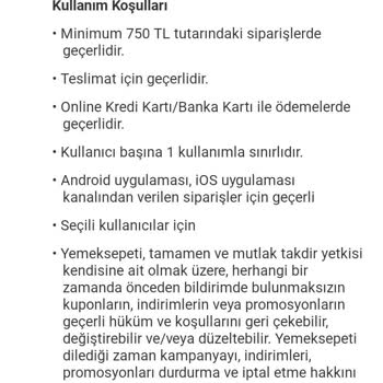 Yemeksepeti Market Kuponumun Son Gününde Kullanılamaması Nedeniyle Mağduriyet Yaşıyorum