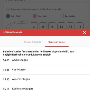 Obilette Yanlış Varış Saati Nedeniyle Mağduriyet Yaşadım