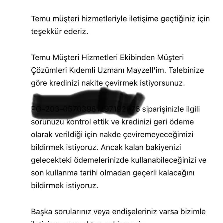 Temu'dan İptal Edilen Siparişin Para İadesi Yapılmıyor