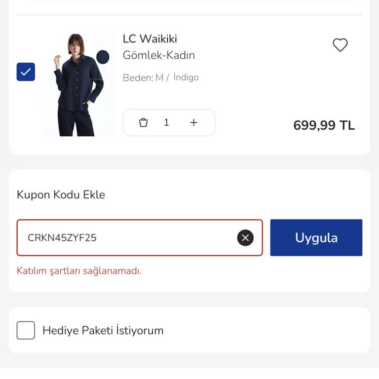 Kazandığım İndirimi Kullanamıyorum, Sistem Hata Veriyor