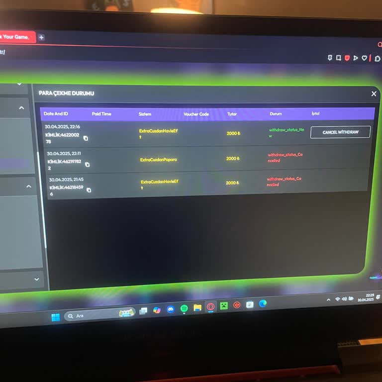 Casinotürk'te Çekim Talebim Karşılanmadı, Destek Yetersiz