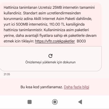 Vodafone Sınırsız Sosyal Medya Paketi Hakkında Yanıltıcı Bilgilendirme ve Haksız Ücretlendirme