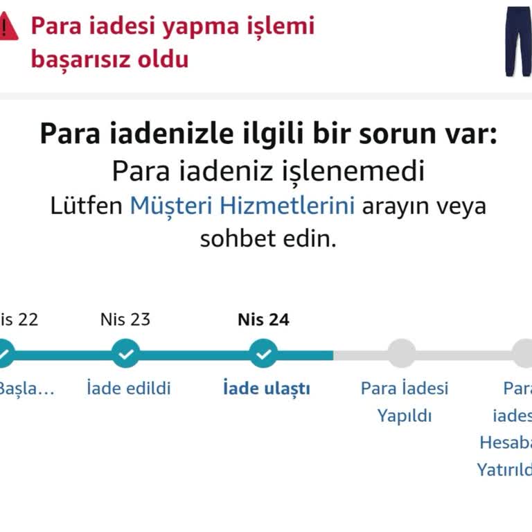 Amazon İade Ücretim Günlerdir Yatmadı Müşteri Hizmetleri Çözüm Sunmuyor
