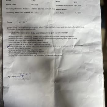 Rayban Gözlükte Renk Değişimi Ve Atasun'un Olumsuz Garanti Süreci