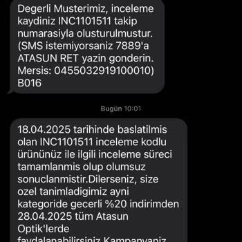 Rayban Gözlükte Renk Değişimi Ve Atasun'un Olumsuz Garanti Süreci