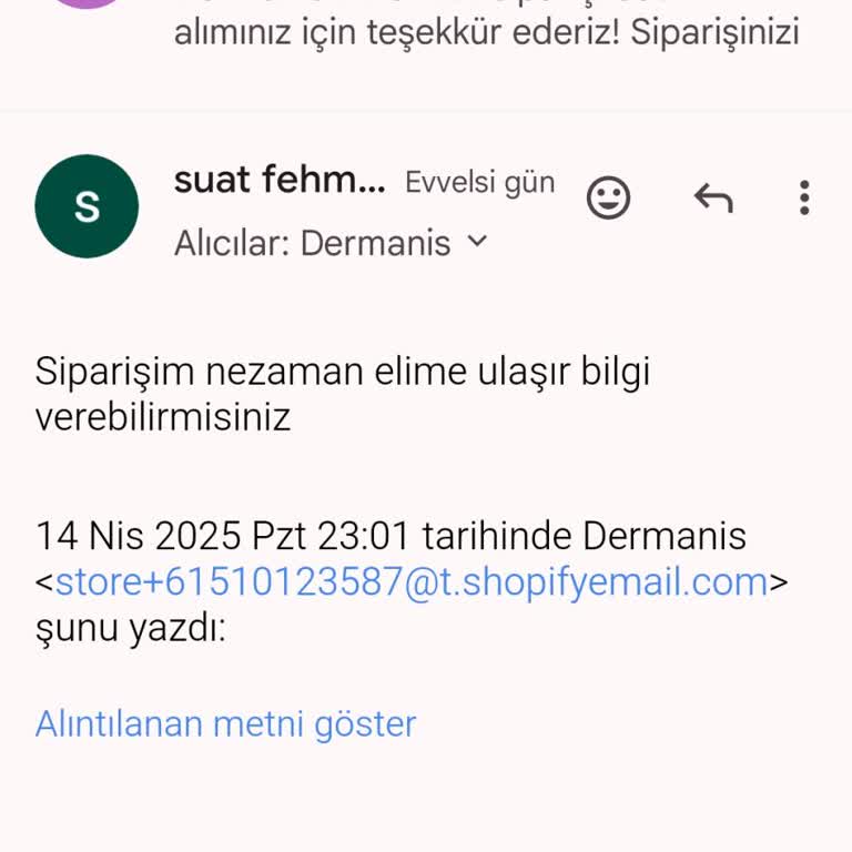 Siparişimle İlgili Bilgi Yok Firma İletişime Geçmiyor