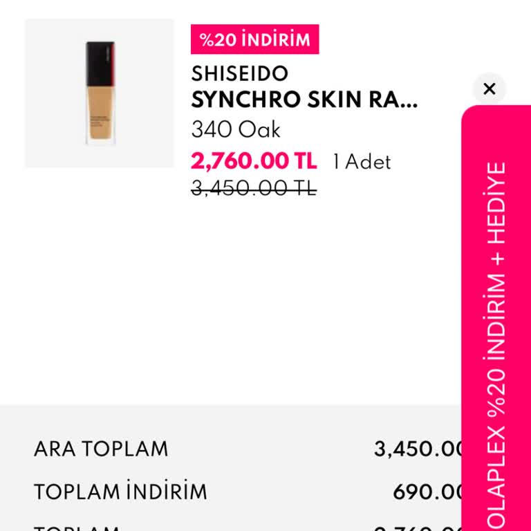 Shiseido Radiant Fondötenin Orijinalliğinden Şüpheliyim Ve İade Talep Ediyorum