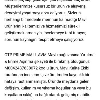 Mavi Mağazasından Alınan Kot Pantolonlarda Yırtık Sorunu Ve Olumsuz İnceleme Sonucu