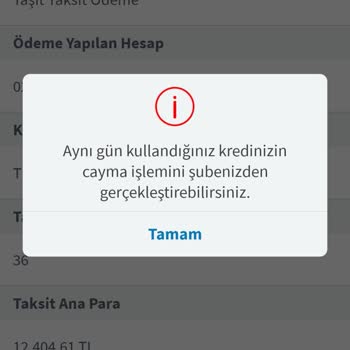 Bakiyem Varken Kredi Borcumu Ödeyemiyorum Şubeye Gitmem İsteniyor