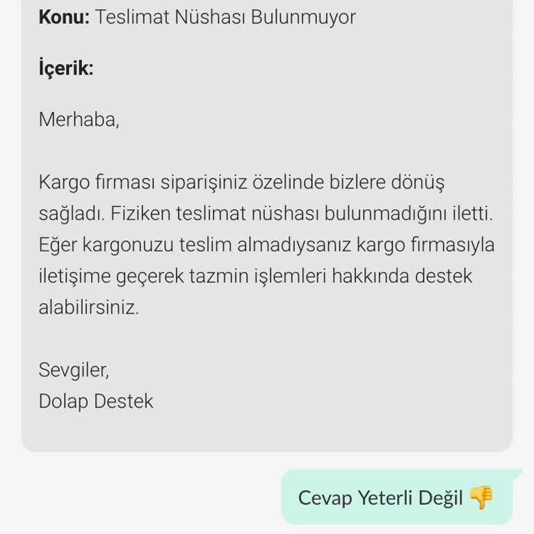 Kargo Teslim Edilmedi, Ücret Kesildi, Sorun Çözülmüyor