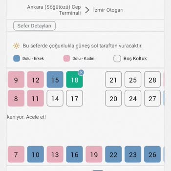 Koltuk Seçimi Ve Otobüs Değişikliği Nedeniyle Yaşanan Rahatsızlık