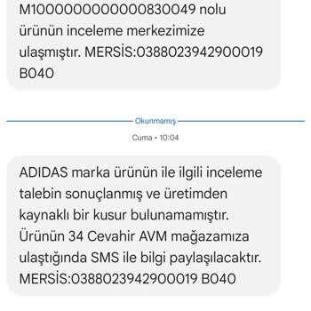 FLO Ayakkabı Adidas Ayakkabım Kısa Sürede Patladı Değişim Ya Da İade İstiyorum