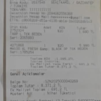 İndirim Sonrası Çadır Fiyat Farkının İadesini Talep Ediyorum