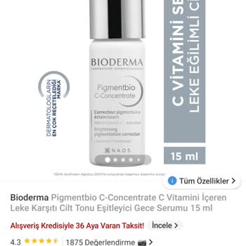 Bioderma C Vitamini Serumu Yüzümde Şiddetli Kızarıklık Ve Yanma Yaptı