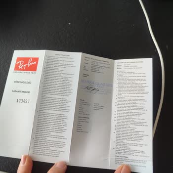 Orijinal Diye Satılan Gözlük İmitasyon Çıktı, Güvenim Sarsıldı