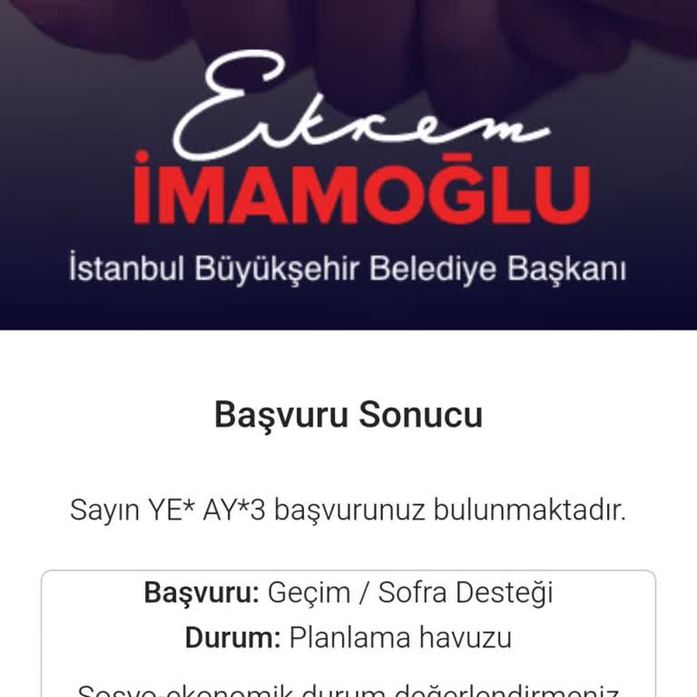 İstanbul Büyükşehir Belediyesi Beş Aydır Planlama Havuzunda Bekleyen Yardım Başvurum Sonuçlanmıyor