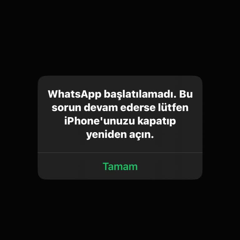WhatsApp Mesajlarında Sürekli Uyarı Ve Zorunlu Yeniden Başlatma Sorunu