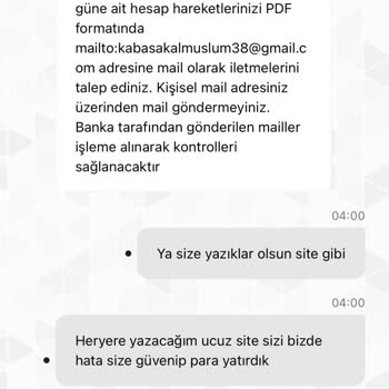 Paramı Alamıyorum, Güvenim Tamamen Sarsıldı