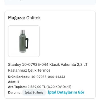 Epttavm'den Sipariş İptali Ve Para İadesi Sorunu