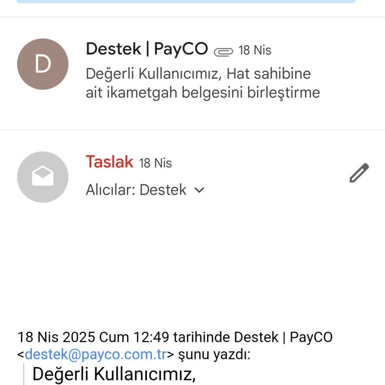 Numara Güncelleme Talebime Yanıt Alamıyorum