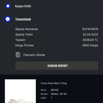 Değişim İçin Gönderdiğim Crocs Terliğin Akıbeti Belirsiz, Ne Ürün Var Ne Para İadesi