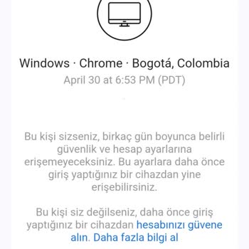 Instagram Hesabıma Yabancı Ülkelerden İzinsiz Erişim