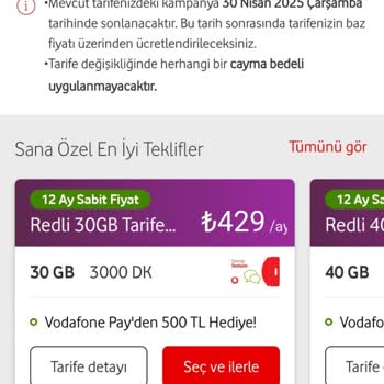 Vodafone Paket Fiyatında 24 Saatte Şok Zam!
