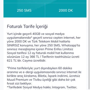 Faturalı Paket Geçişinde Yanlış Fatura Ve Destek Sorunu