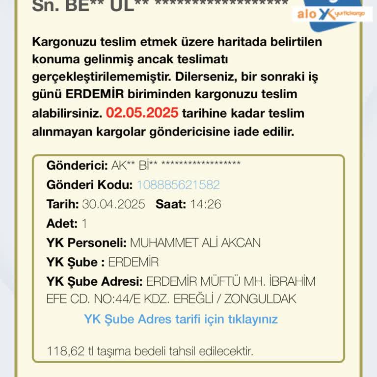 Yurtiçi Kargo'da Sürekli Tekrarlayan Teslimat ve İletişim Sorunları