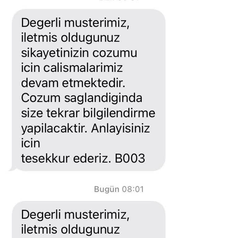Vodafone Müşteri Hizmetlerinden Çözüm Alamıyorum