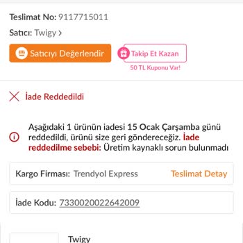 Hakem Heyeti Kararına Rağmen Trendyol'dan İade Sorunu Ve Müşteri Mağduriyeti