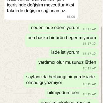 İade Ve Değişim Taleplerine Yanıtsız Kalan Firma